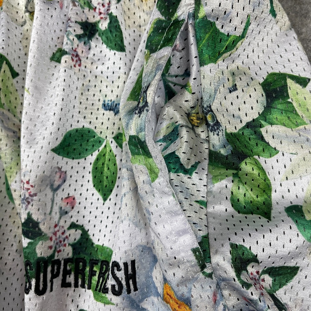 Super Fresh Shorts Adult Medium Multicolor Floral Basketball Mesh Limited Ed. - Picture 8 of 13